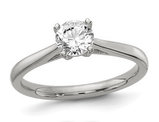 1/3 Carat (ctw VS2-SI1, D-E-F) Lab Grown Diamond Solitaire Engagement Ring in 14K White Gold